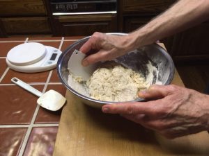 [mixing dough]