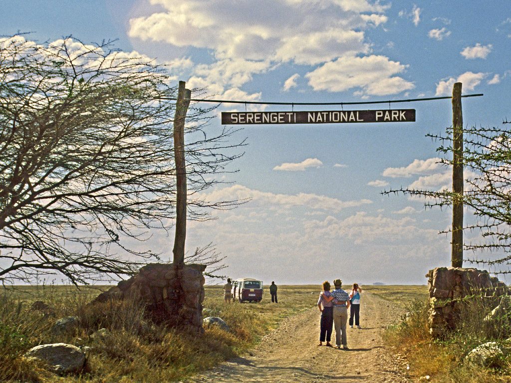 [entrance to Serengeti]